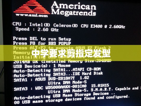 中学要求剪指定发型
