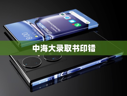 中海大录取书印错